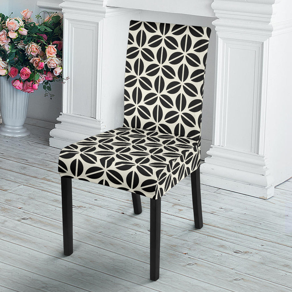 Coffee Bean Abstract Modern Pattern Dining Chair Slipcover