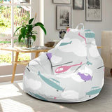 Helicopter Plane Pattern Bean Bag Cover