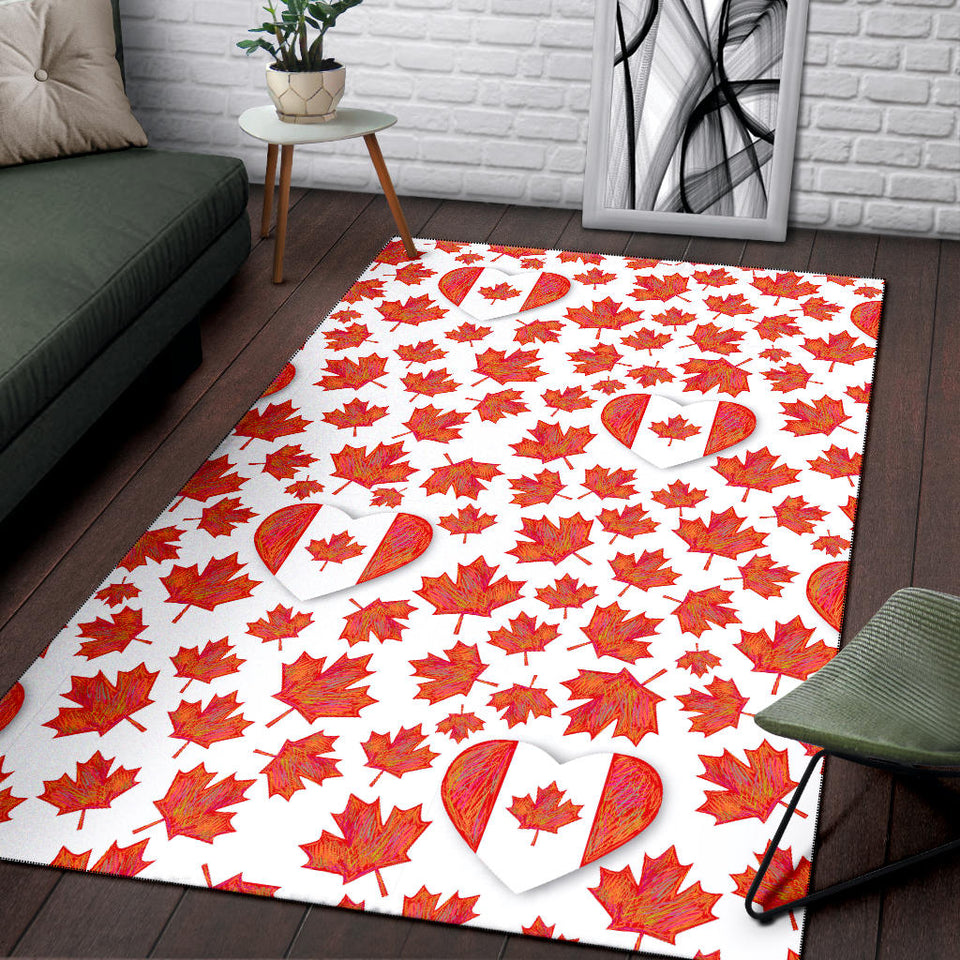 Canada Pattern Print Design 02 Area Rug