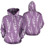 Lavender Flowers Purple Pattern Men Women Pullover Hoodie