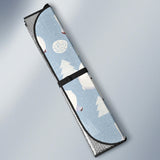Cute Polar Bears Christmas Decoration Pattern Car Sun Shade