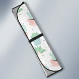 Pastel Colorcactus Pattern Copy Car Sun Shade
