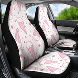 Hand Drawn Ice Cream Pattern Universal Fit Car Seat Covers