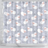 Sweet Dreams Sheep Pattern Shower Curtain Fulfilled In US