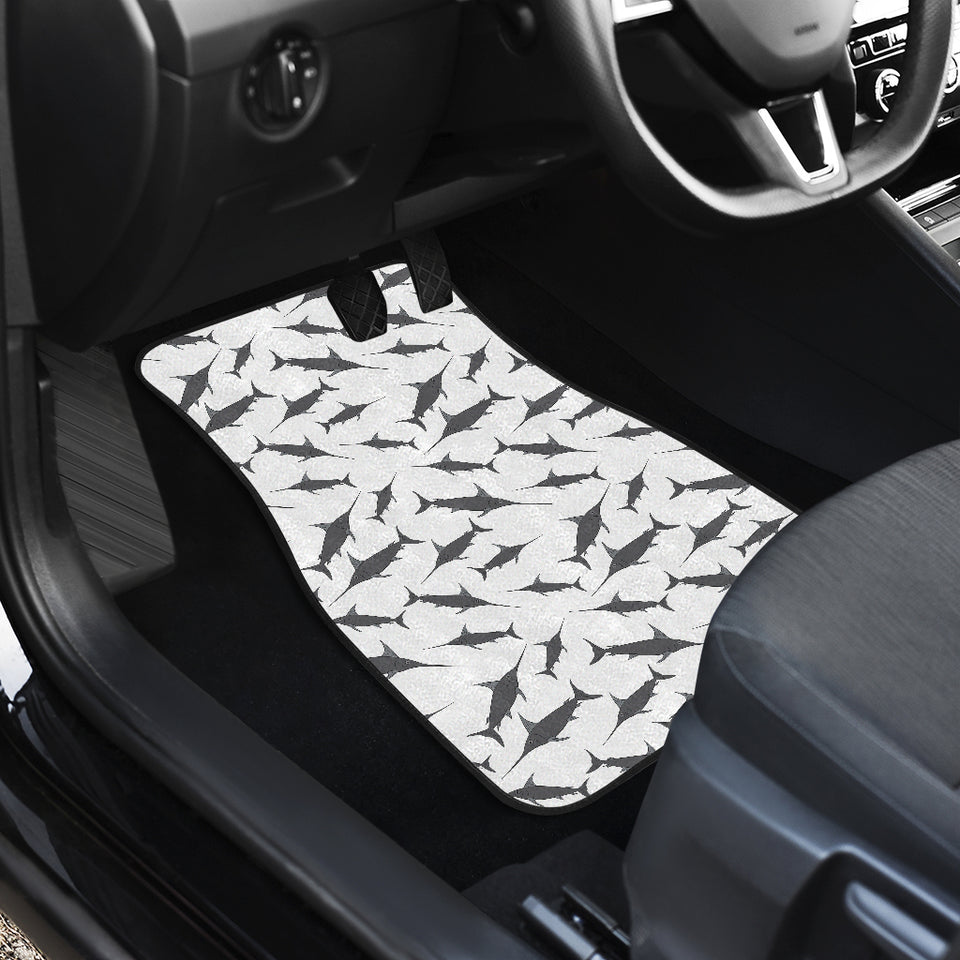 Swordfish Pattern Print Design 04 Front Car Mats