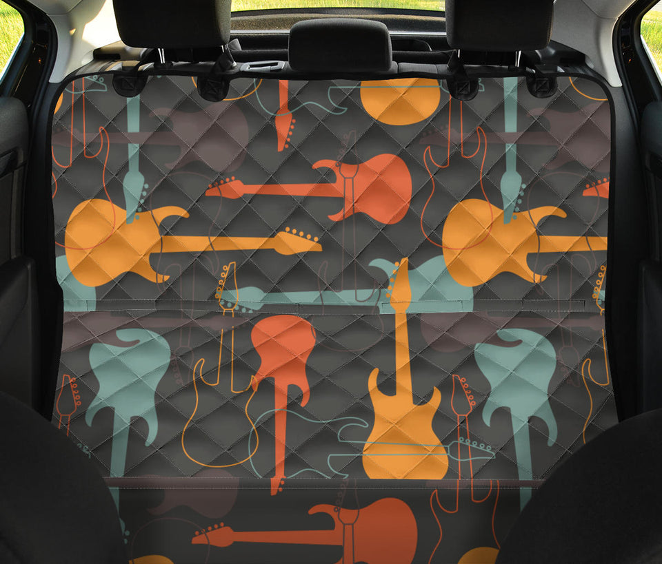Electric Guitars Pattern Dog Car Seat Covers