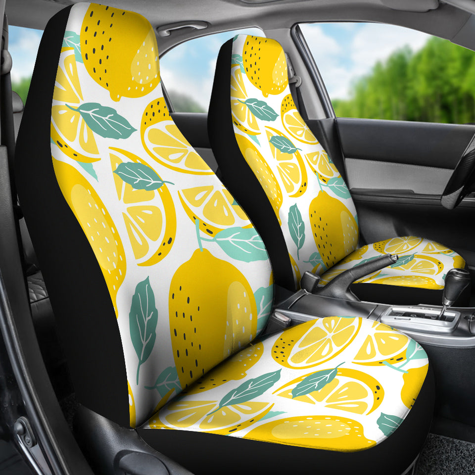 Lemon Design Pattern Universal Fit Car Seat Covers