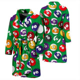 Billiard Ball Pattern Print Design 02 Men's Bathrobe