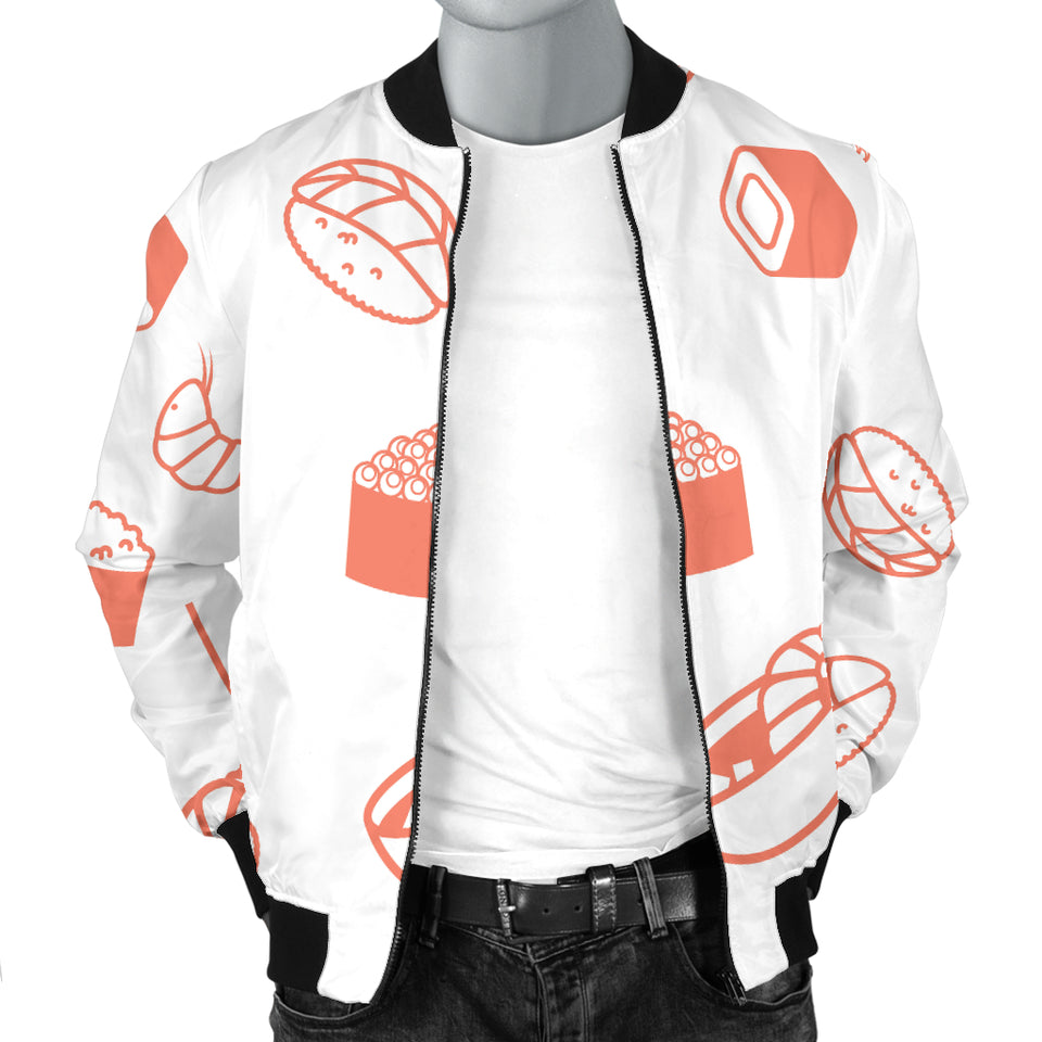 Sushi Pattern Men'S Bomber Jacket