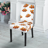 Clown Fish Pattern Print Design 03 Dining Chair Slipcover