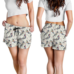 Pigeon Pattern Print Design 04 Women Shorts