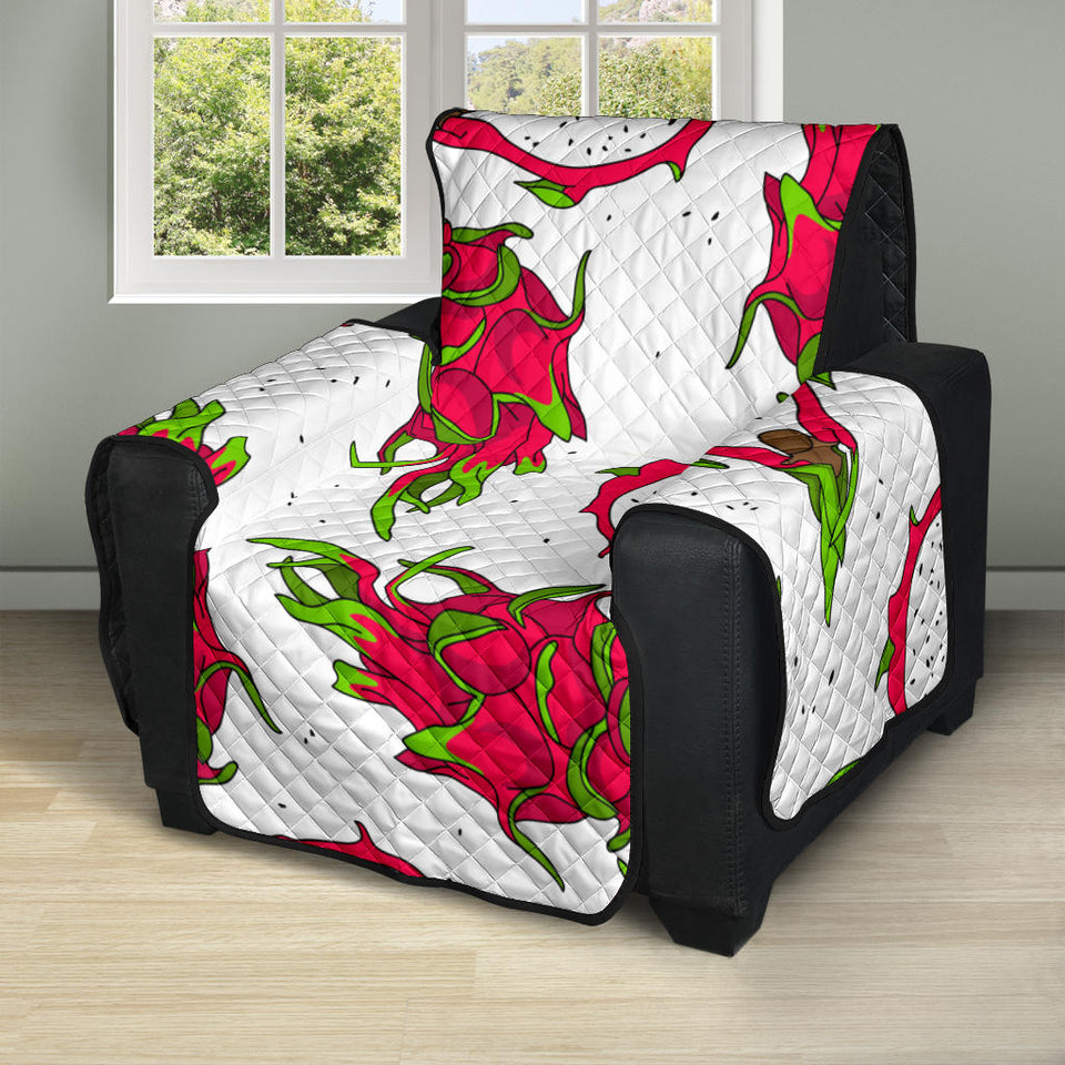 dragon fruits white background Recliner Cover Protector
