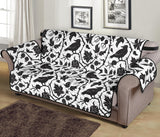 Crow dark floral pattern Sofa Cover Protector