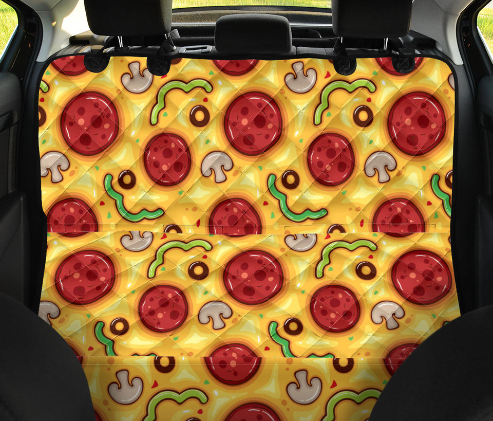 Pizza Texture Pattern Dog Car Seat Covers
