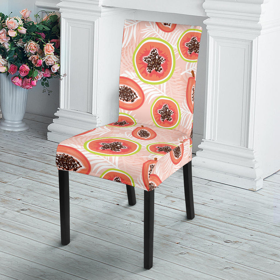 Papaya Leaves Pattern Dining Chair Slipcover