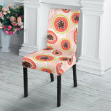 Papaya Leaves Pattern Dining Chair Slipcover