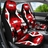Winter Camp Red Car Seat Covers