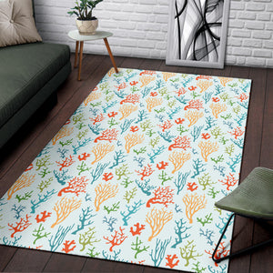 Coral Reef Pattern Print Design 02 Area Rug