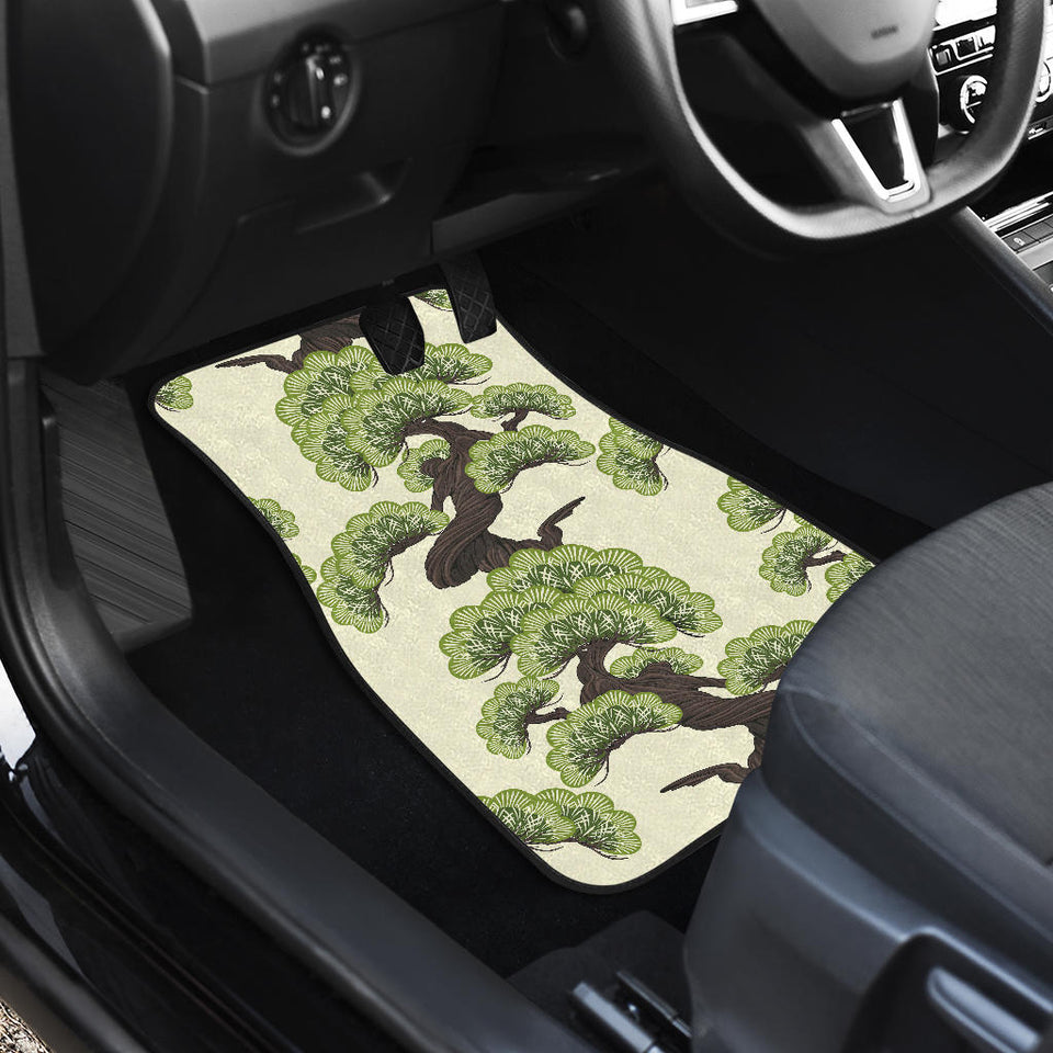 Bonsai Pattern Front And Back Car Mats