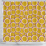 Passion Fruits Slice Pattern Shower Curtain Fulfilled In US