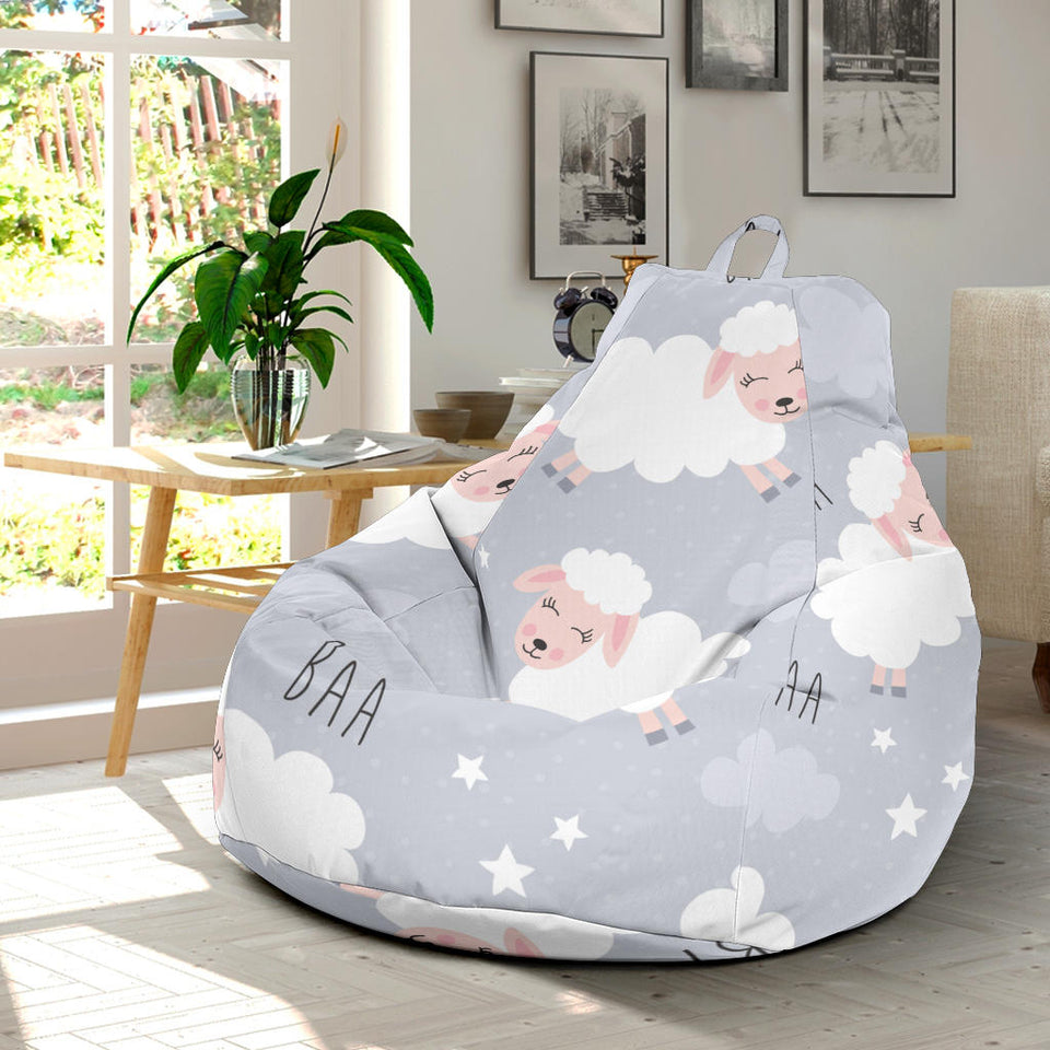 Sweet Dreams Sheep Pattern Bean Bag Cover