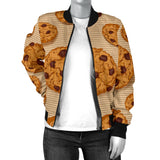 Cookie Pattern Women'S Bomber Jacket