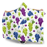 Grape Pattern Hooded Blanket