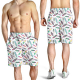 Surfboard Pattern Print Design 04 Men Shorts