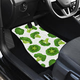 Cute Broccoli Pattern Front And Back Car Mats