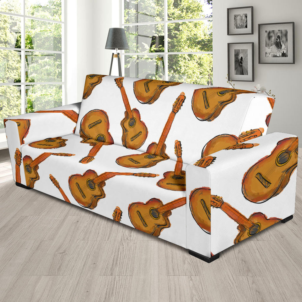Paint Guitar Pattern Sofa Slipcover