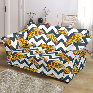 Pizza Design Pattern Loveseat Couch Slipcover