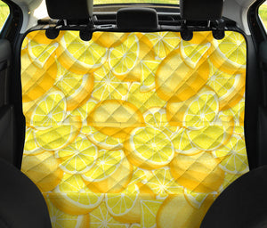 Lemon Pattern Dog Car Seat Covers
