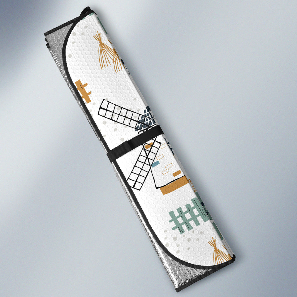 Windmill Pattern Car Sun Shade