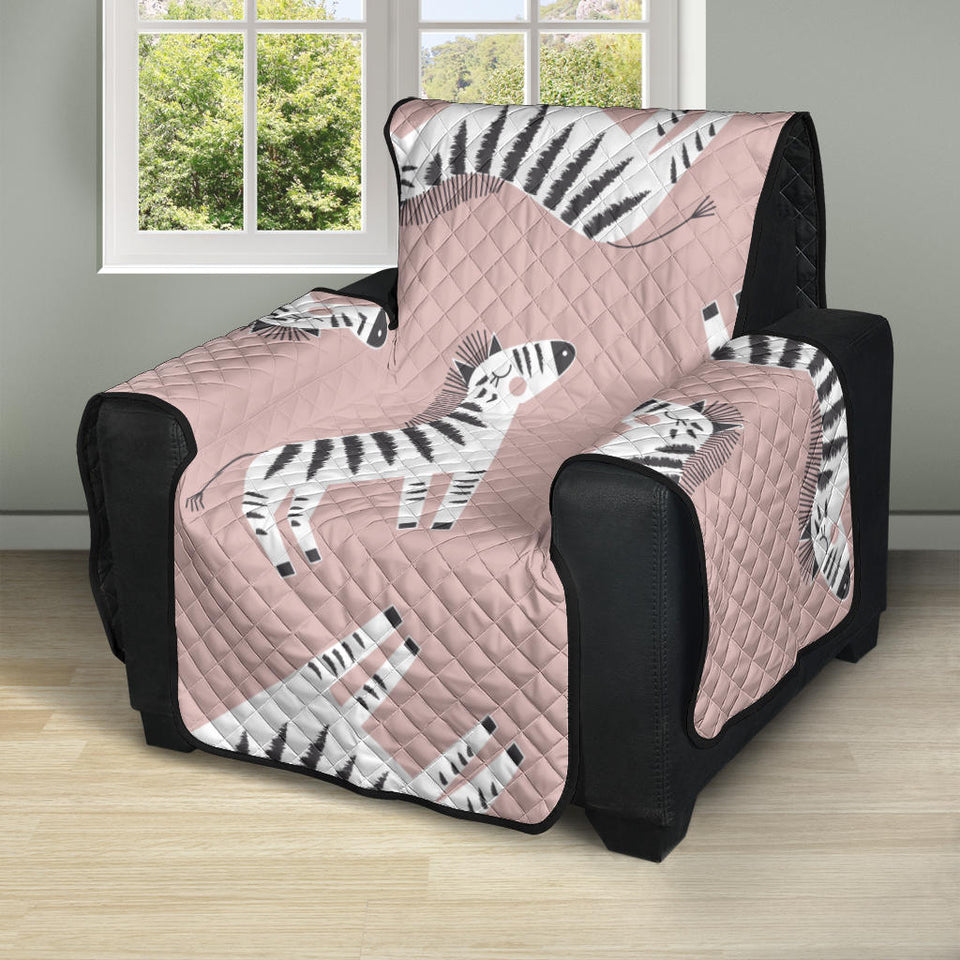 Cute zebra pattern Recliner Cover Protector
