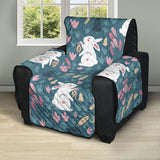 Cute rabbit pattern Recliner Cover Protector