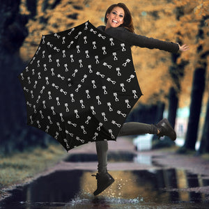 Engine Piston Black Theme Pattern Print Design 03 Umbrella