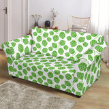 Hop Pattern Background Loveseat Couch Slipcover