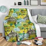 Hand Drawn Windmill Pattern Premium Blanket