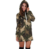 Horse Camo Camouflage Pattern Women'S Hoodie Dress