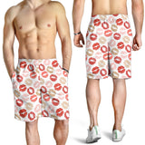Lips Pattern Print Design 04 Men Shorts