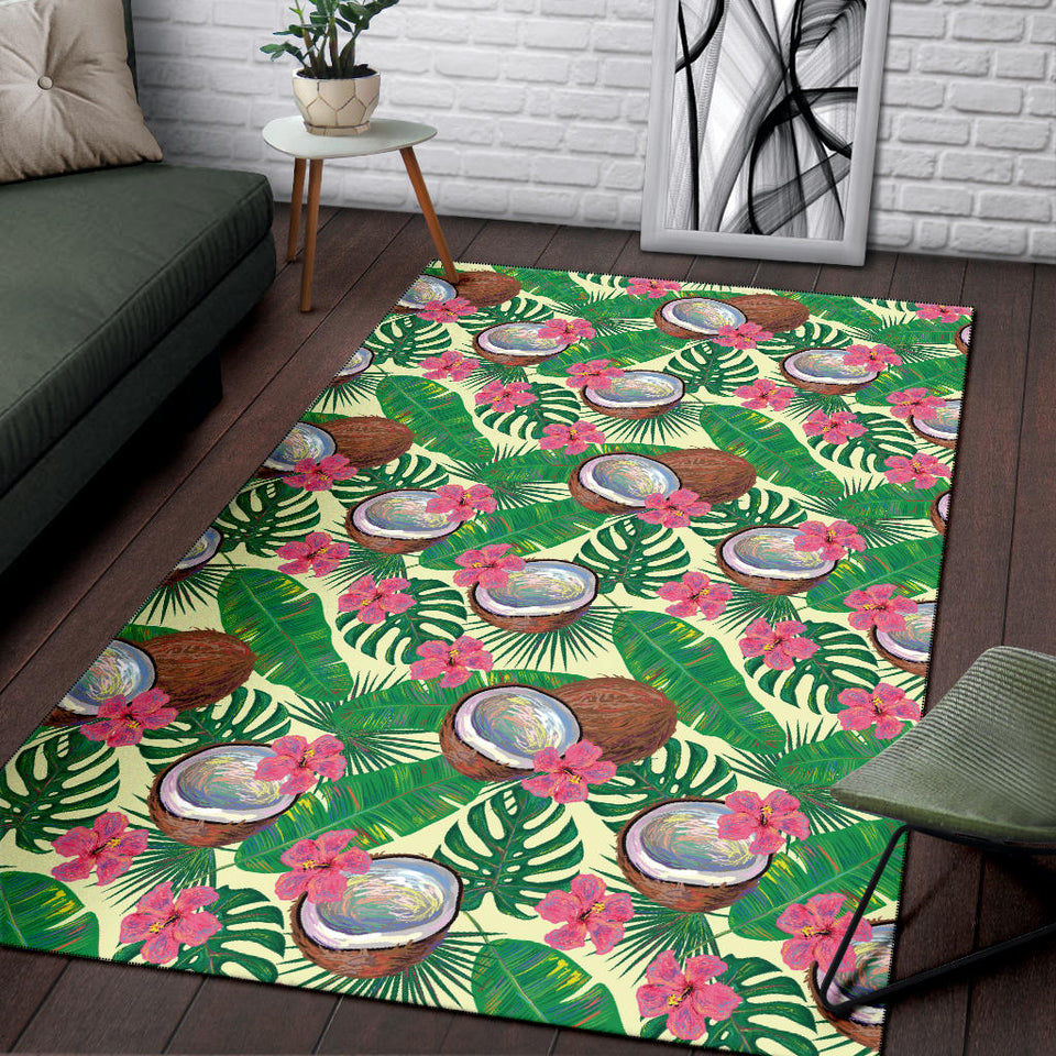 Coconut Pattern Print Design 01 Area Rug