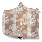Beautiful Hexagon Japanese  Pattern Hooded Blanket