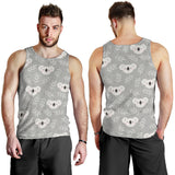 Cute koala leaves pattern Men Tank Top