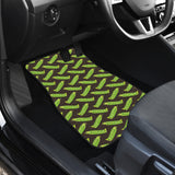 Green Peas Pattern Print Design 05 Front Car Mats