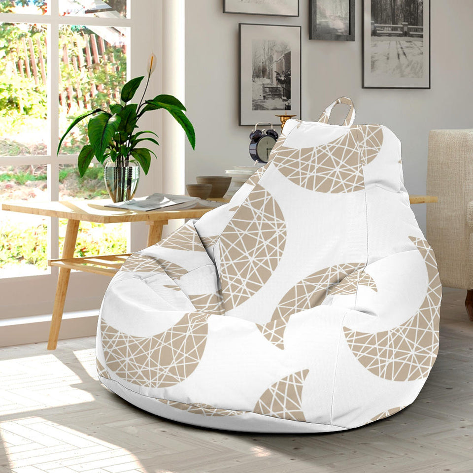 Cool Gold Moon Abstract Pattern Bean Bag Cover