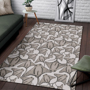 Stingray Pattern Print Design 05 Area Rug
