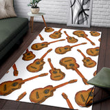 Paint Guitar Pattern Area Rug