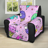 Cute ice cream cone animal pattern Recliner Cover Protector