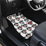 Cute Ninja Design Pattern Front Car Mats