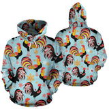 Rooster Chicken Cock Snowfalke Men Women Pullover Hoodie
